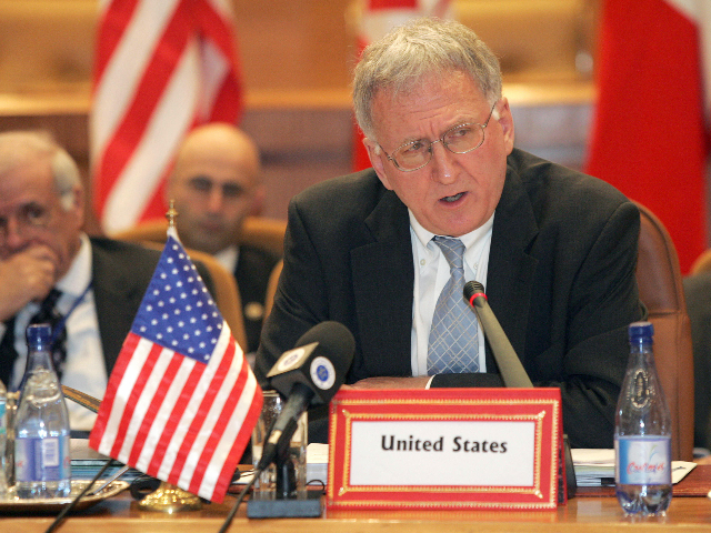 US Under Secretary of State for Arms Control and International Security, Robert Joseph, attends a conference, including G8 members, to discuss nuclear terrorism prevention, 30 October 2006 in Rabat. AFP PHOTO ABDELHAK SENNA (Photo credit should read ABDELHAK SENNA/AFP via Getty Images)