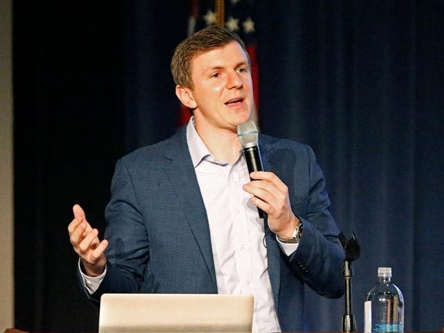 DALLAS, TX - NOVEMBER 29: Conservative media activist James O'Keefe speaks at an event hosted by the Southern Methodist University chapter of Young Americans for Freedom, a campus organization started by William F. Buckley in 1960, at the Hughes-Trigg Student Center on November 29, 2017 on the SMU campus in …