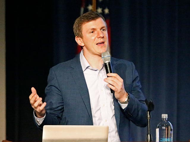 DALLAS, TX - NOVEMBER 29: Conservative media activist James O'Keefe speaks at an event hosted by the Southern Methodist University chapter of Young Americans for Freedom, a campus organization started by William F. Buckley in 1960, at the Hughes-Trigg Student Center on November 29, 2017 on the SMU campus in Dallas, Texas. O'Keefe is head of Project Veritas, a right-wing media activist group that found itself in the news this week after a woman was seen entering the offices of the organization after trying to convince Washington Post reporters that she had been sexually assaulted by U.S. Senate candidate Roy Moore of Alabama when she was 15 years old and then driven by Moore to Mississippi for an abortion. (Photo by Stewart F. House/Getty Images)