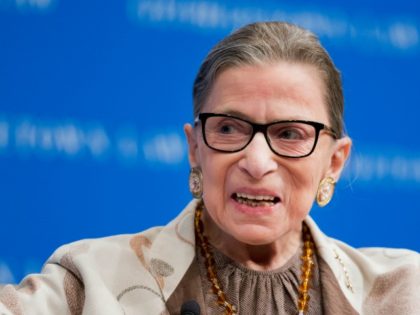 In this Feb. 4, 2015, file photo, Supreme Court Justice Ruth Bader Ginsburg speaks at Georgetown University Law Center in Washington. Ginsberg says she thinks “cooler heads will prevail” in the Senate where Republican leaders are refusing to consider President Barack Obama’s high court nominee. Ginsburg tells a group of …