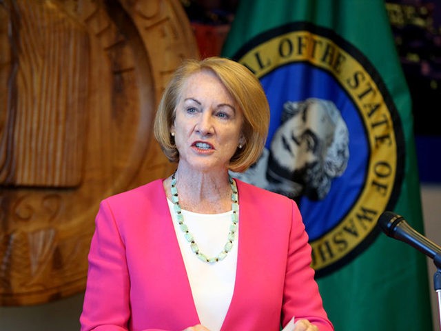 SEATTLE, WA - AUGUST 11: Seattle Mayor Jenny Durkan speaks at a press conference after Seattle Police Chief Carmen Best announced her resignation at Seattle City Hall on August 11, 2020 in Seattle, Washington. Her departure comes after months of protests against police brutality and votes by the City Council …