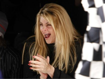 CULVER CITY, CA - MARCH 09: Actress Kirstie Alley in the front row at the Whitley Kros Fall 2008 fashion show during Mercedes-Benz Fashion Week held at Smashbox Studios on March 9, 2008 in Culver City, California. (Photo by Michael Buckner/Getty Images for IMG)