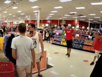 Anti-Mask Demonstrators March Through Target