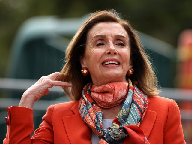 U.S. Speaker of the House Nancy Pelosi (D-CA) adjusts her hair as she speaks during a Day of Action For the Children event at Mission Education Center Elementary School on September 02, 2020 in San Francisco, California. Nancy Pelosi is drawing criticism for patronizing a hair salon to get her …