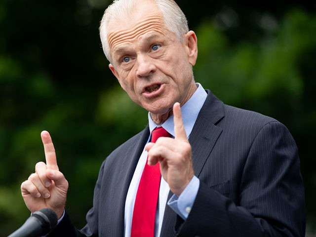 White House Trade Advisor Peter Navarro speaks to the press about former National Security
