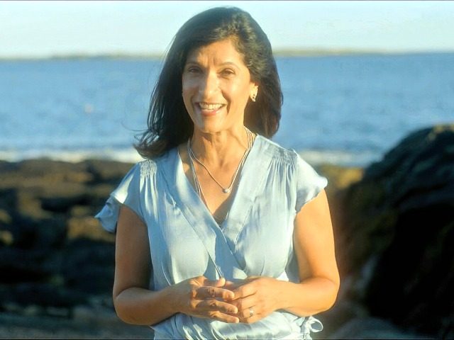 n this image from video, Sara Gideon, Speaker of the Maine House of Representatives, speak
