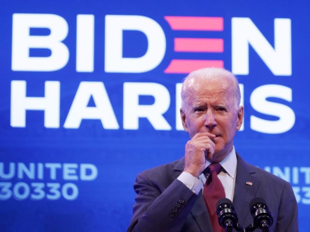 WILMINGTON, DELAWARE - SEPTEMBER 27: Democratic presidential nominee Joe Biden speaks during a campaign event on September 27, 2020 in Wilmington, Delaware. Biden spoke on President Trump’s new U.S. Supreme Court nomination. (Photo by Alex Wong/Getty Images)