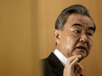 In this Aug. 30, 2020 file photo, Chinese Foreign Minister Wang Yi delivers a speech during a press conference at the Institute for International Relations in Paris. China on Tuesday, Sept. 8, 2020 unveiled its own initiative to address global data security issues, a countermove that comes a month after …