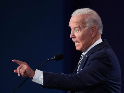 Democratic Presidential candidate and former US Vice President Joe Biden speaks during the