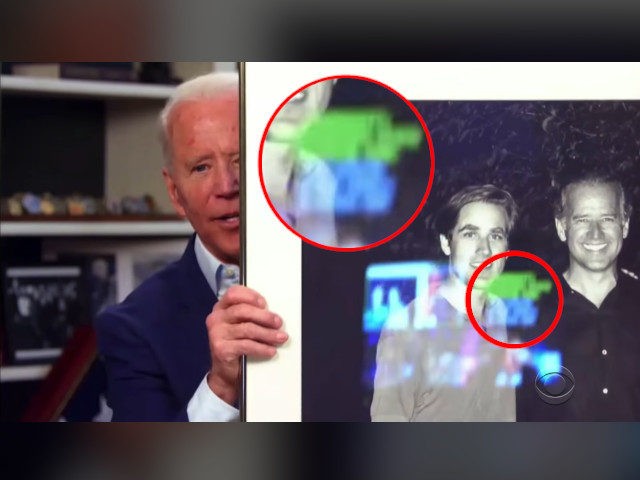 VIDEO Reflection Busts Biden Using Teleprompter in Interview LOL!
