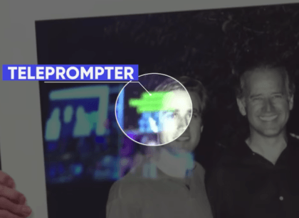 A new Trump campaign ad features Joe Biden's use of a teleprompter during interviews.