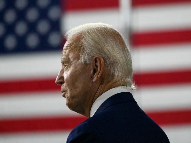 US Democratic presidential candidate and former Vice President Joe Biden speaks during a c