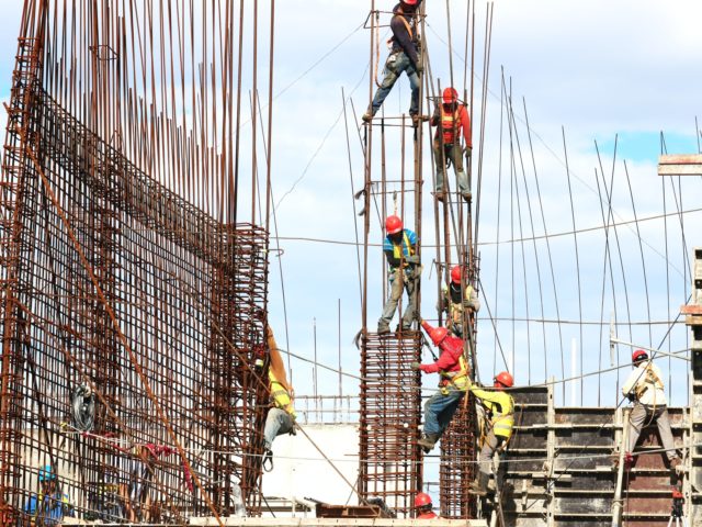 working construction building site