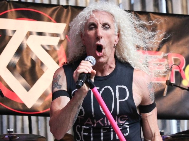 NEW YORK, NY - JULY 25: Dee Snider of Twisted Sister performs during "FOX & Friends" All American Concert Series outside of FOX Studios on July 25, 2014 in New York City. (Photo by Rob Kim/Getty Images)