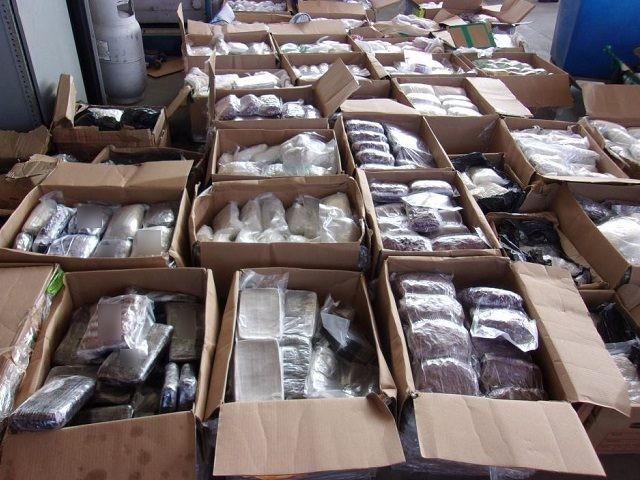CBP, DEA, and HSI team up to seized more than 3,100 pounds of methamphetamine. (U.S. Custo