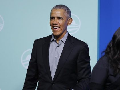 Former U.S. President Barack Obama with his sister Maya Soetoro-Ng arrives for the "values