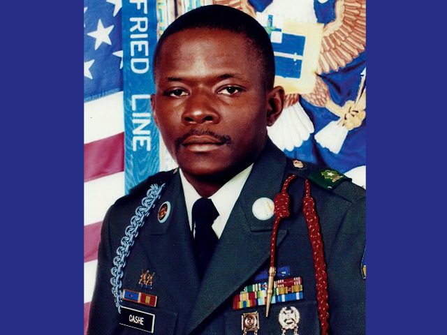This undated image provided by the U.S. Army, shows Alwyn C. Cashe. In late August 2020, Defense Secretary Mark Esper endorsed awarding the Medal of Honor to a soldier who sustained fatal burns while acting to save fellow soldiers in Iraq in 2005. Army Sgt. 1st Class Alwyn C. Cashe …