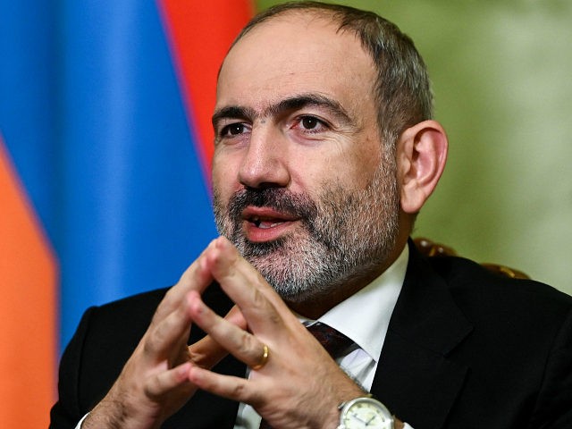 Armenian Prime Minister Nikol Pashinyan gives an interview to AFP in Yerevan on October 6, 2020. - Battles raged between Armenian and Azerbaijani forces over the disputed Nagorno-Karabakh region on October 6, with both sides vowing to pursue the conflict despite increasing international pressure for a ceasefire. (Photo by - …