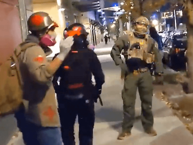 Antifa "medics" in Portland confront a Border Patrol BORTAC agent and screamed that he sho