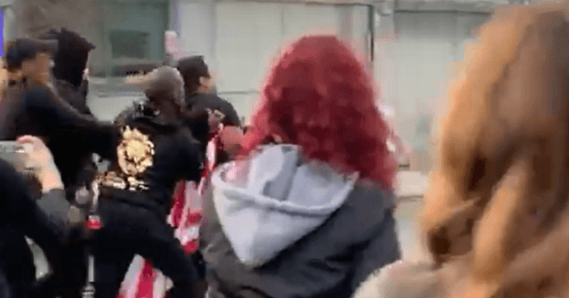 WATCH: BLM Activists Assault Black Veteran, Steal American Flag in Los Angeles