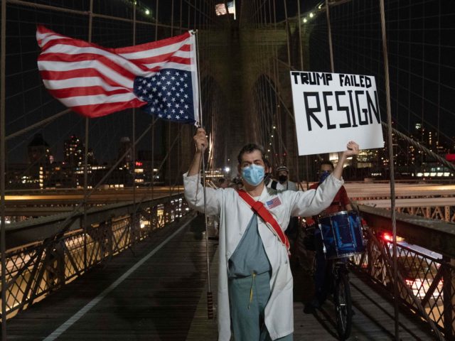Doctor scrubs protest (Bryan R. Smith / AFP / Getty)