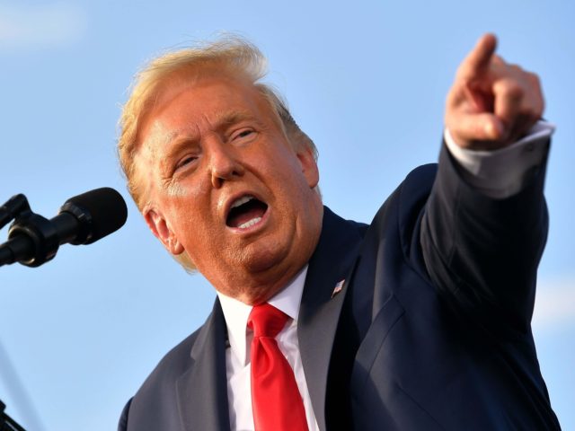 Donald Trump pointing (Mandel Ngan / AFP / Getty)