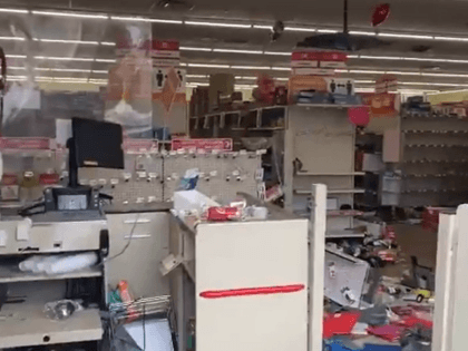 Philadelphia Family Dollar vandalized and looted by protesters.