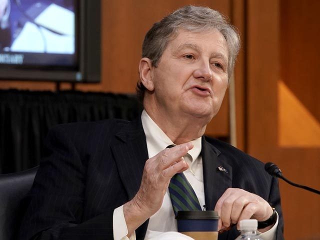 WASHINGTON, DC - OCTOBER 12: U.S. Sen. John Kennedy (R-LA) speaks during Supreme Court Justice nominee Judge Amy Coney Barrett's Senate Judiciary Committee confirmation hearing for Supreme Court Justice on Capitol Hill on October 12, 2020 in Washington, DC. With less than a month until the presidential election, President Donald …