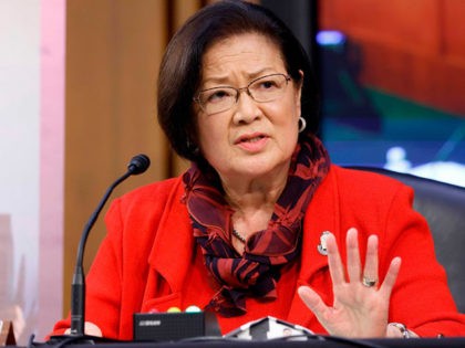 Senator Mazie Hirono (D-HI), speaks during the confirmation hearing for Supreme Court nomi