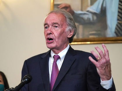 WASHINGTON, DC - SEPTEMBER 10: Senator Ed Markey speaks at the Back the Thrive Agenda press conference at the Longworth Office Building on September 10, 2020 in Washington, DC. (Photo by Jemal Countess/Getty Images for Green New Deal Network)