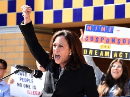 IRVINE, CA - OCTOBER 11: Sen. Kamala Harris (D-CA) attends a Dream Act (Deferred Action fo