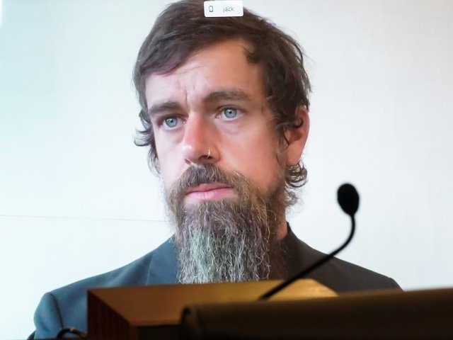 Treasonous Facebook and Twitter Continue Censorship Campaign Against President Trump Jack-Dorsey-testifies-remotely-640x480