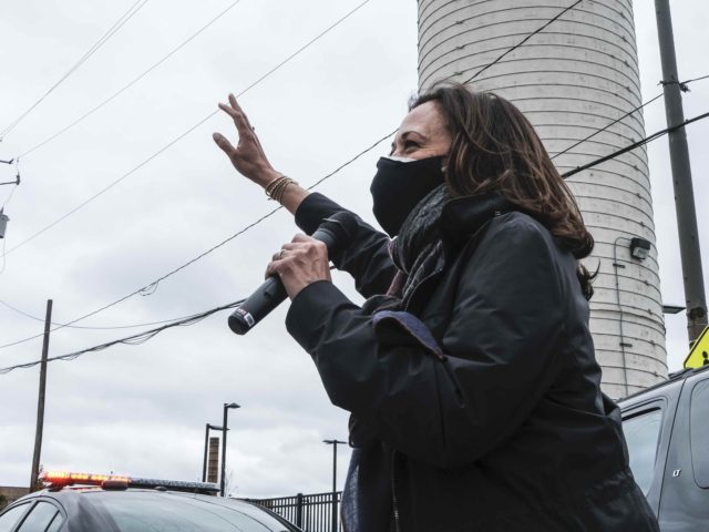 Kamala Harris in Cleveland (Matthew Hatcher / Getty)