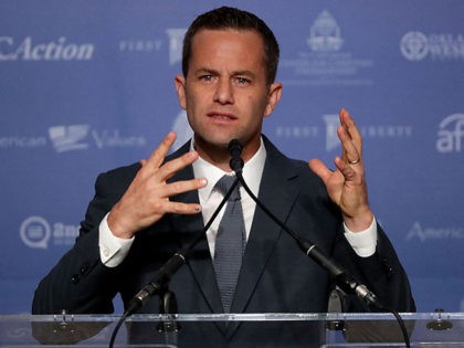WASHINGTON, DC - SEPTEMBER 09: Actor Kirk Cameron addresses the Values Voter Summit at the Omni Shoreham September 9, 2016 in Washington, DC. Hosted by the Family Research Council, the summit is an annual gathering of social and political conservatives. During the summit's 2015 presidential straw poll, Republican presidential candidate …