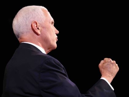 Mike Pence VP debate (Justin Sullivan / Pool / AFP / Getty)