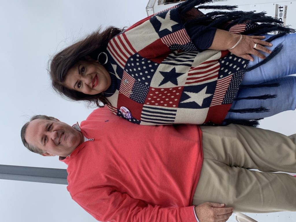 A large crowd gathered to show support for President Donald Trump at a parade Sunday afternoon in North Richland Hills, Texas.