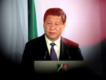 DUSSELDORF, GERMANY - MARCH 29: Chinese President Xi Jinping speaks at a reception in his honour on March 29, 2014 in Dusseldorf, Germany. President Xi Jinping is visiting the western German state of North Rhine-Westphalia after meeting with German leaders in Berlin the day before. Earlier in the day he …