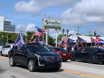 Caravan against socialism and communism in Miami, Florida, October 10, 2020.