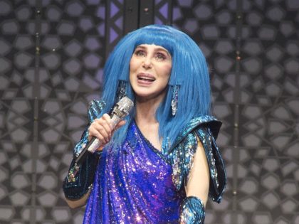 Cher performs in concert during her "Here We Go Again Tour" at The Wells Fargo Center on Friday, Dec. 6, 2019, in Philadelphia. (Photo by Owen Sweeney/Invision/AP)
