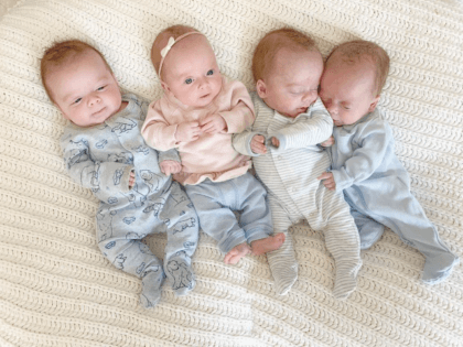 Couple Gives Birth to Quadruplets Months After Adopting Four Foster Kids
