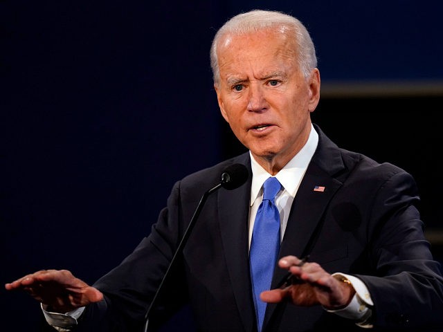 Democratic presidential candidate former Vice President Joe Biden speaks during the second