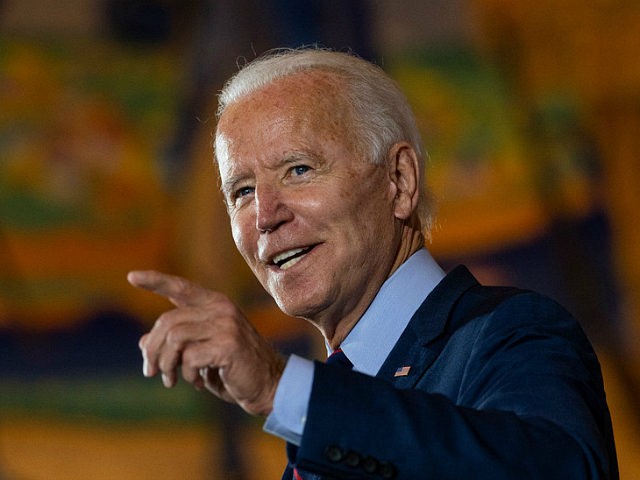 Democratic presidential candidate former Vice President Joe Biden speaks at Cincinnati Mus