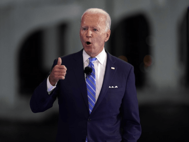 Democratic presidential candidate former Vice President Joe Biden speaks at a NBC Town Hal