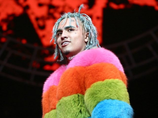 LOS ANGELES, CA - JUNE 23: Lil Pump performs onstage at the STAPLES Center Concert Sponsored by SPRITE during the 2018 BET Experience on June 23, 2018 in Los Angeles, California. (Photo by Ser Baffo/Getty Images for BET)