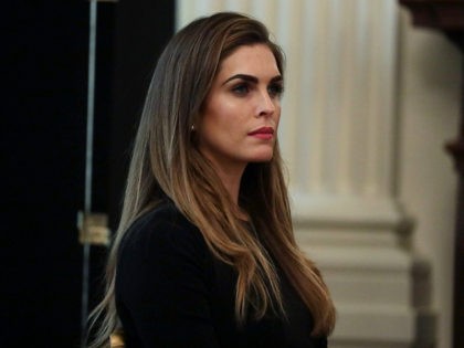 WASHINGTON, DC - MAY 19: Hope Hicks attends President Trumps cabinet meeting in the East Room of the White House on May 19, 2020 in Washington, DC. Earlier in the day President Trump met with members of the Senate GOP. (Photo by Alex Wong/Getty Images)