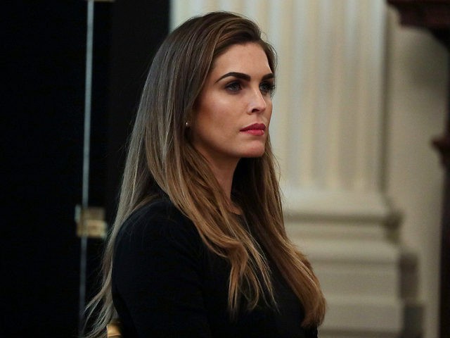 WASHINGTON, DC - MAY 19: Hope Hicks attends President Trumps cabinet meeting in the East R