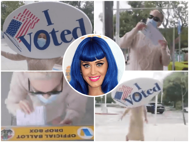 Katy Perry Pushes Fans to Vote Early in Bizarre Video: 'Do It for the Sticker, and Democracy'