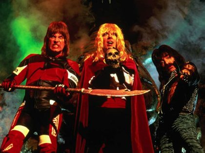 Christopher Guest, Michael McKean, and Harry Shearer in This Is Spinal Tap (1984) Titles: This Is Spinal Tap People: Christopher Guest, Michael McKean, Harry Shearer © Metro-Goldwyn-Mayer Studios Inc. All Rights Reserved.