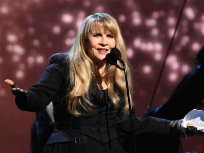 NEW YORK, NEW YORK - MARCH 29: Inductee Stevie Nicks speaks onstage at the 2019 Rock & Roll Hall Of Fame Induction Ceremony - Show at Barclays Center on March 29, 2019 in New York City. (Photo by Dimitrios Kambouris/Getty Images For The Rock and Roll Hall of Fame)