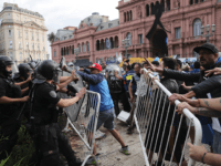 Mob Storms Argentina’s Presidential Palace During Diego Maradona Funeral